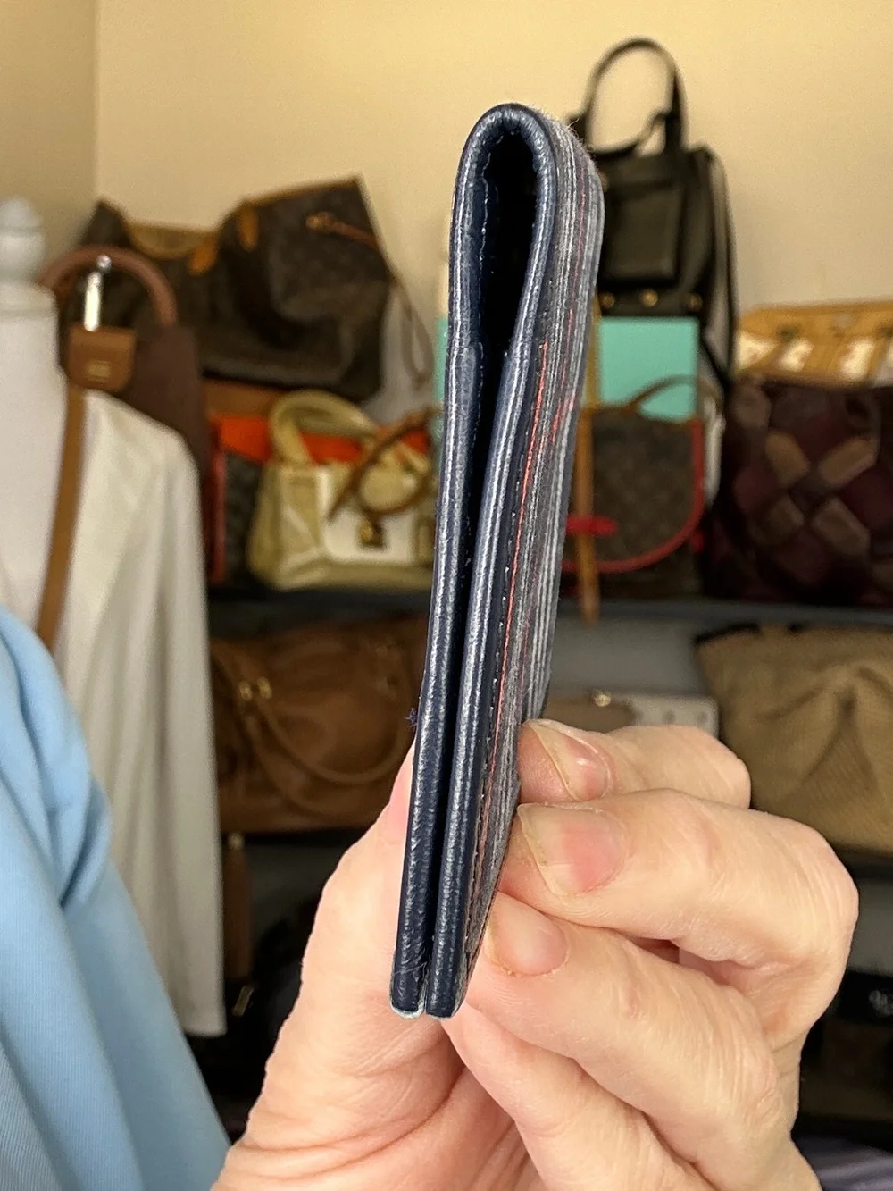 Vintage Burberrys of London Nova Check Bifold Wallet Black Leather Classic